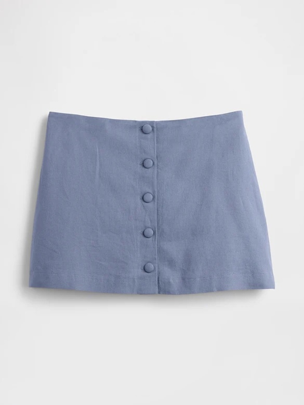 GAP Linen-Blend Button-Front Mini Skort